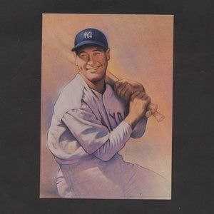 VINTAGE POST CARD OF LOU GEHRIG OF THE NEW YORK YANKEES